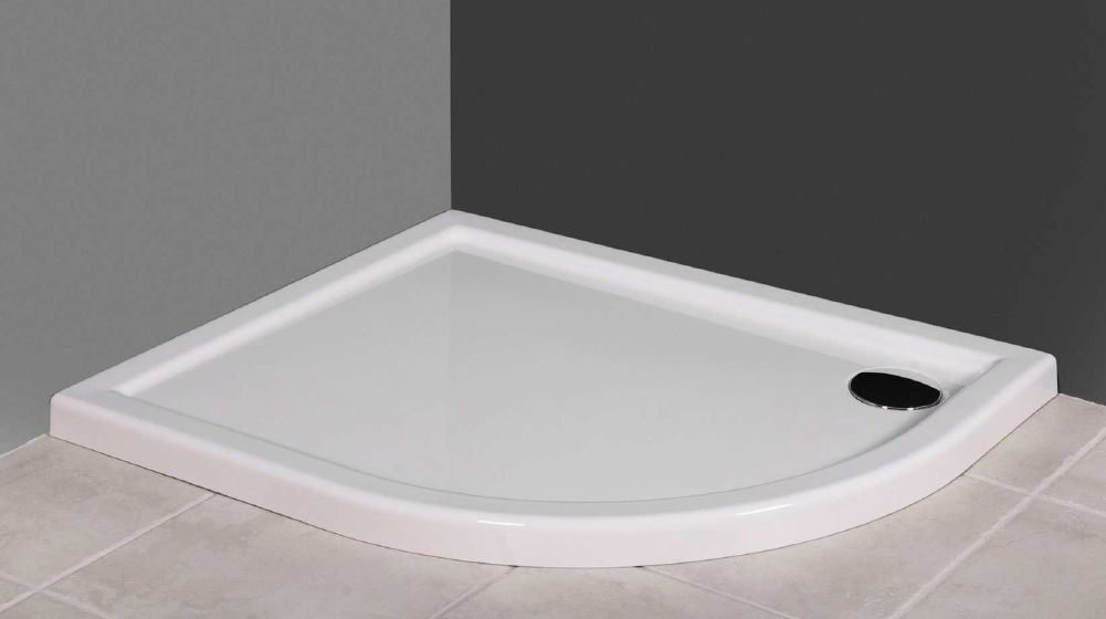Novellini Kali brodzik 100x80 cm półokrągły asymetryczny lewy biały MNQ100806S-30