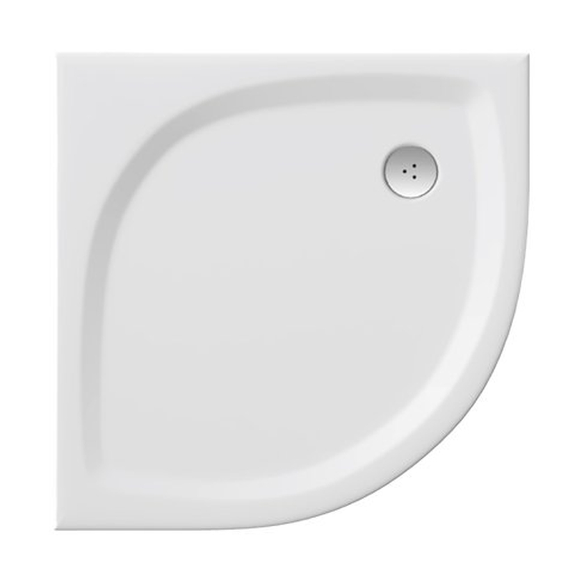 Ravak Galaxy Elipso Pro-90 Flat brodzik 90x90 cm półokrągły biały XA237711010 - Wysyłka w 24h