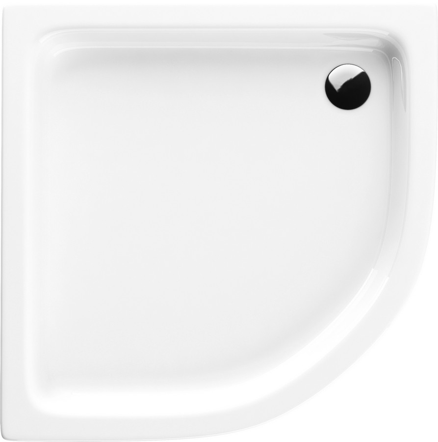 Schedpol Grando Plus brodzik 80x80 cm półokrągły biały 3.0128