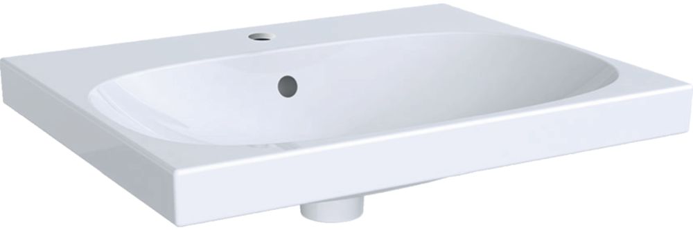 Geberit Acanto umywalka 60x48 cm meblowa prostokątna KeraTect biała 500.620.01.8