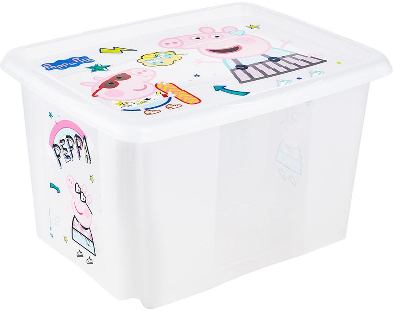 Keeeper Karolina pojemnik do przechowywania 30 l Peppa transparent 1223800119400