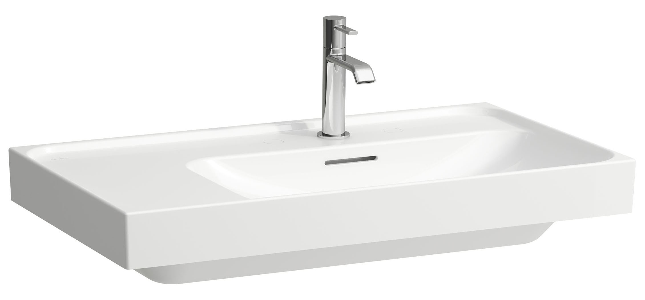 Laufen Meda umywalka 80x46 cm prostokątna ścienna-meblowa biała H8171157571091