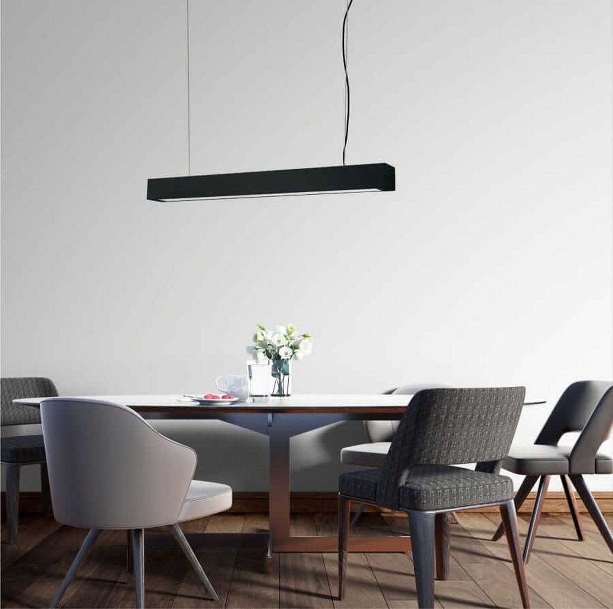 Light Prestige Ibros lampa wisząca 1x24W czarna LP-7001/1P20BK-9324CCT