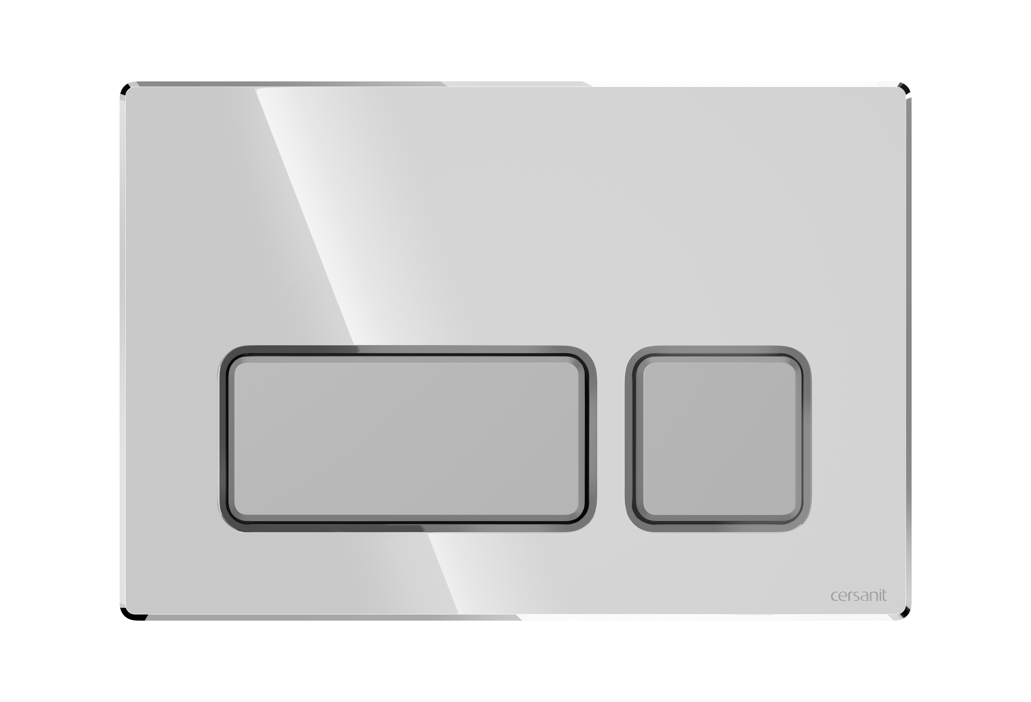 Cersanit Block przycisk spłukujący do WC chrom połysk/chrom mat K97-0560
