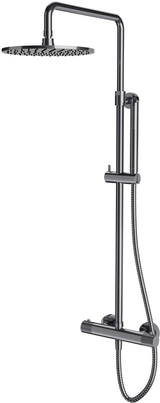 Omnires Contour zestaw prysznicowy ścienny termostatyczny chrom CT8044CR