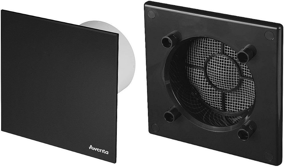 Awenta System+ Trax panel ozdobny z ramką czarny połysk (RWO100CZ, PTCB100P)