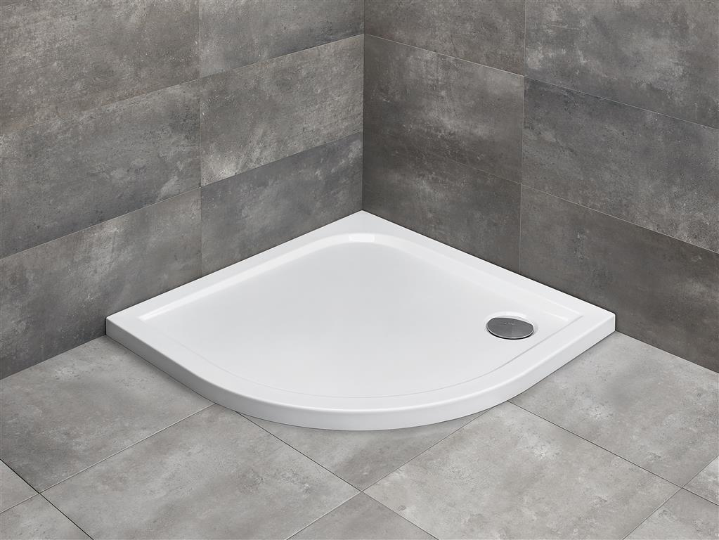 Radaway Delos A brodzik 80x80 cm półokrągły biały SDA0808-01