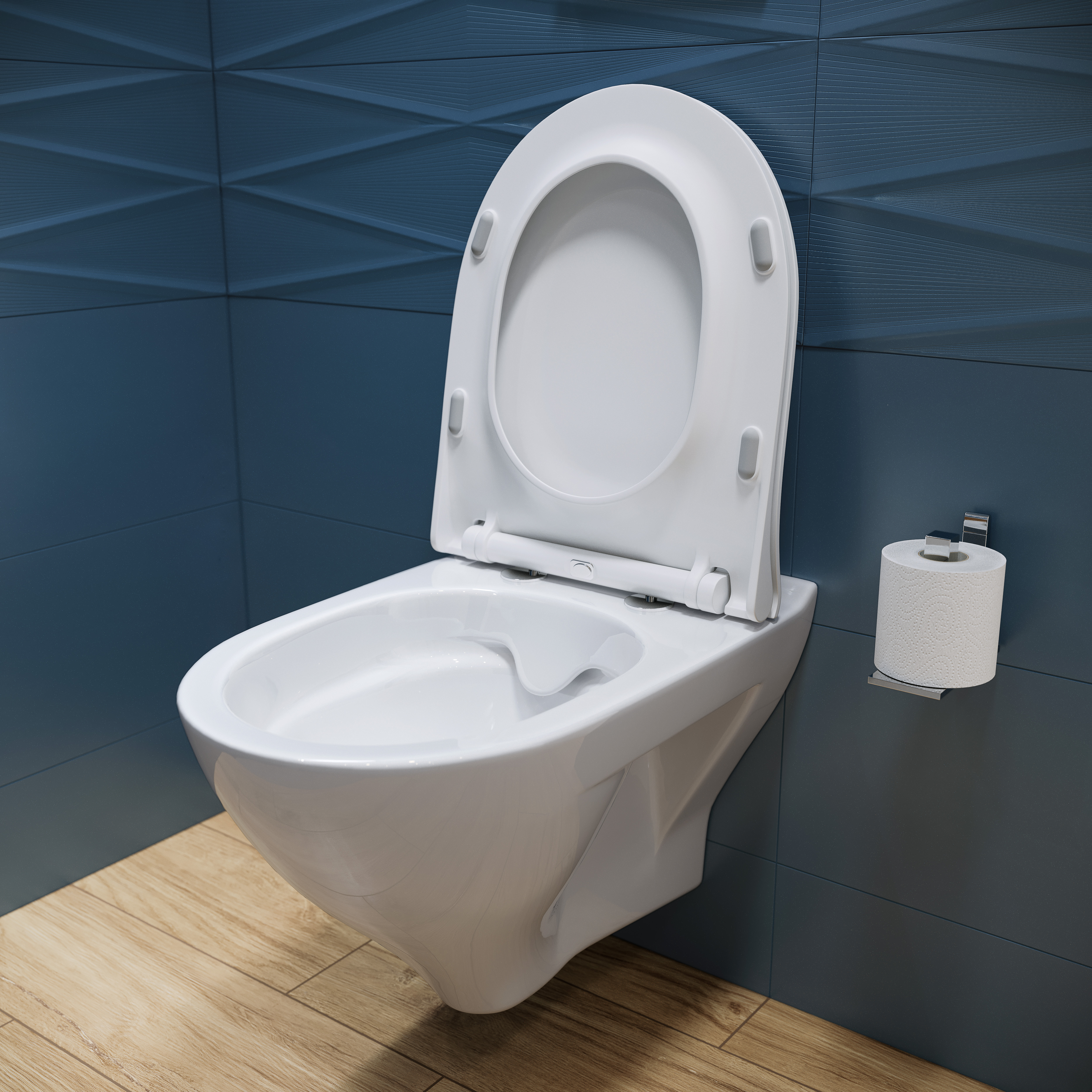 Cersanit Mille miska WC wisząca bez kołnierza CleanOn biała K675-008 - Wysyłka w 24h