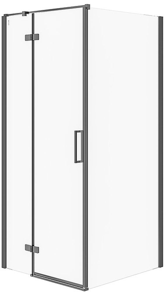 Cersanit Jota kabina prysznicowa 90x90 cm kwadratowa lewa czarny/szkło przezroczyste S160-003 - Wysyłka w 24h