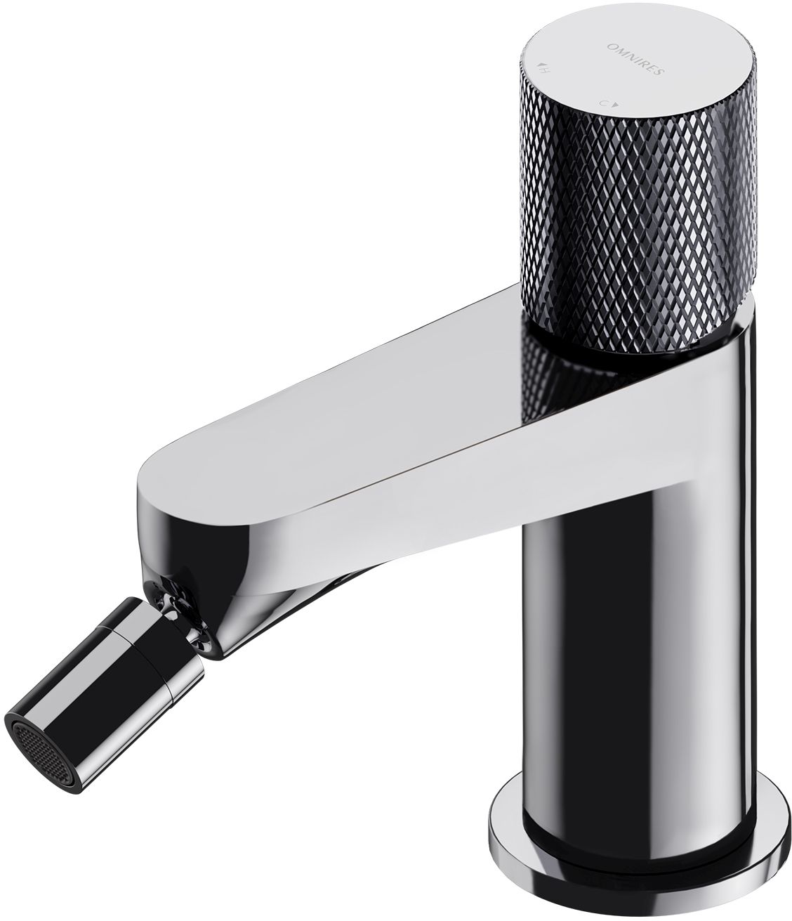 Omnires Contour bateria bidetowa stojąca chrom CT8020CR