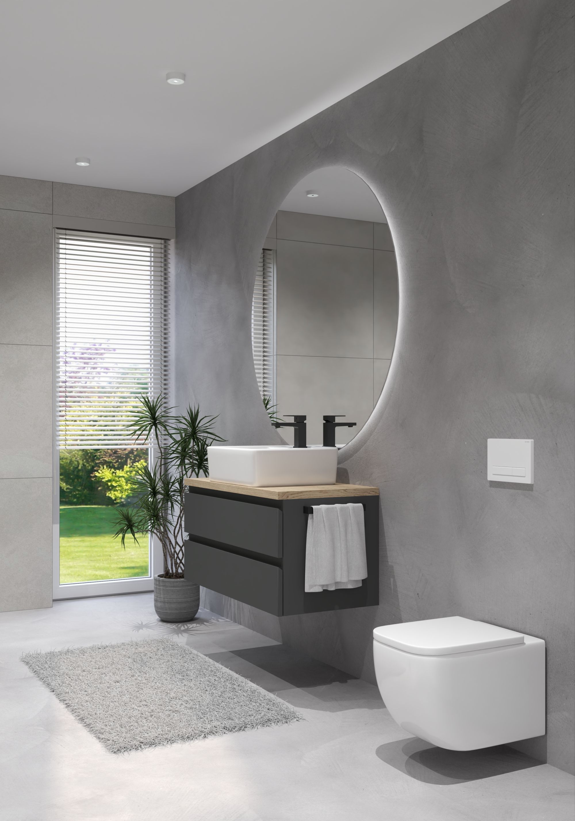Zestaw Oltens Vernal miska WC wisząca PureRim z powłoką SmartClean z deską wolnoopadającą Slim 42507000 - Wysyłka w 24h