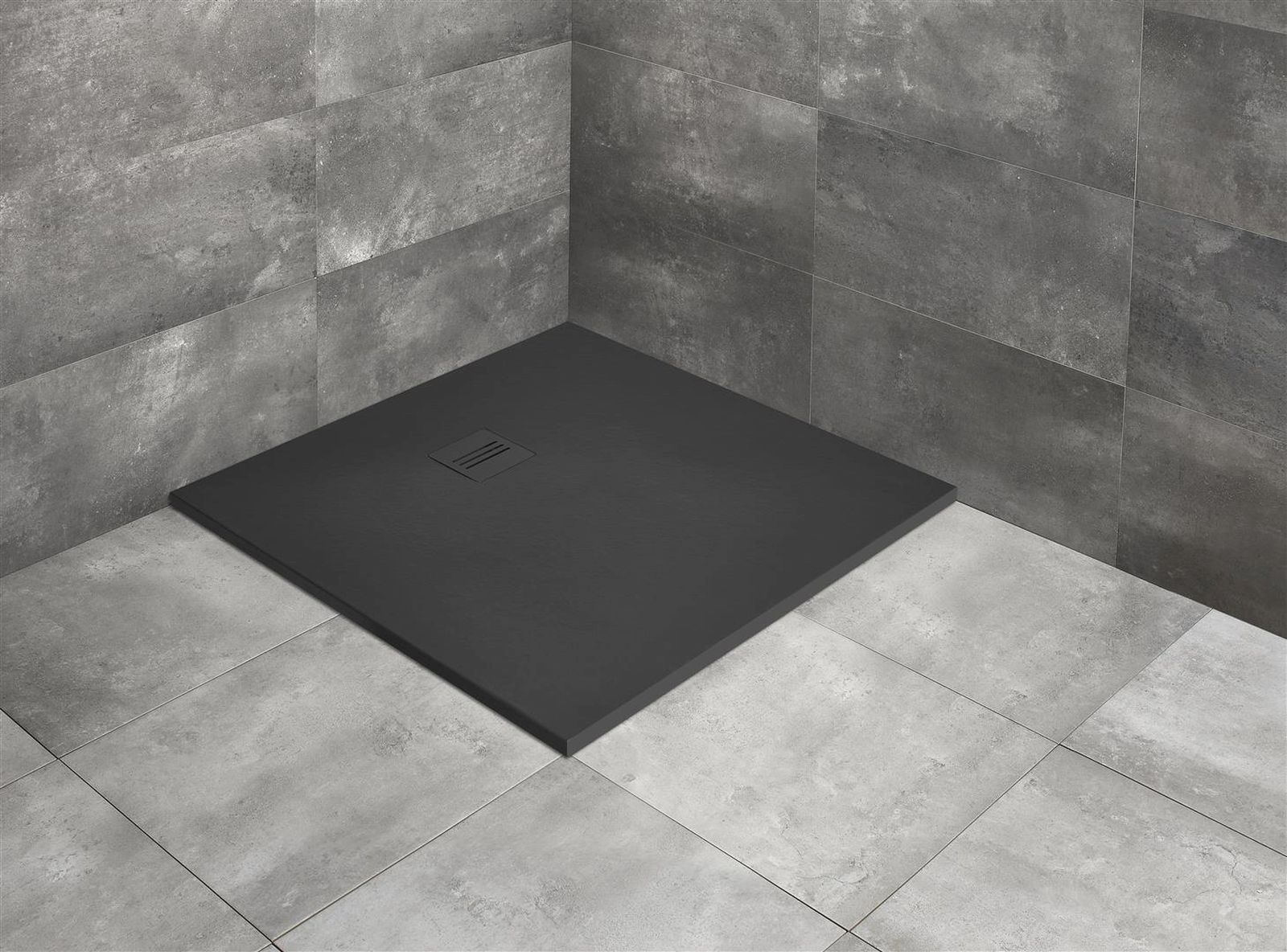 Radaway Kyntos C brodzik 80x80 cm kwadratowy antracyt HKC8080-64
