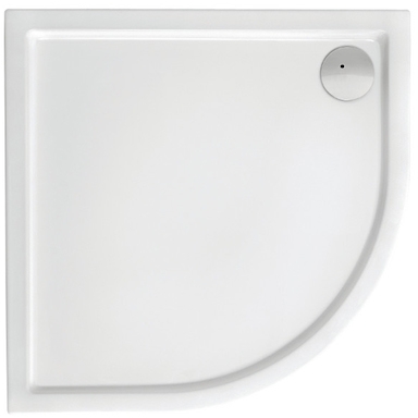 Roca Malaga Rondo Flat brodzik 80x80 cm półokrągły biały A276257000