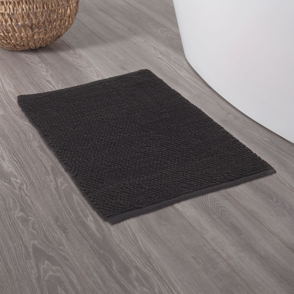 Sealskin Delhi dywanik łazienkowy 60x90 cm bawełna ciemny szary 800109