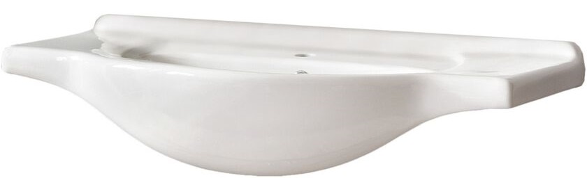 Comad umywalka 85x49 cm meblowa półokrągła biała CFP85
