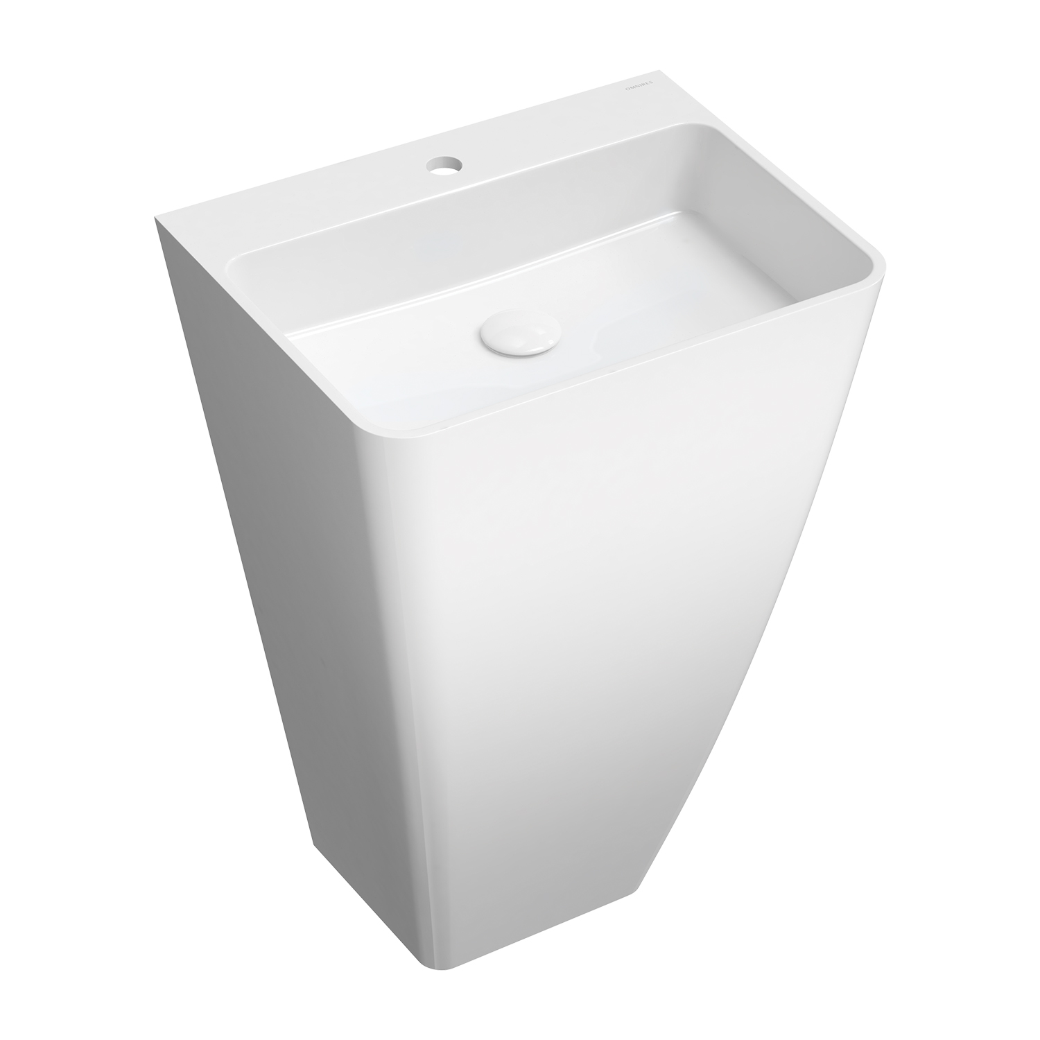 Omnires Parma umywalka 55x43 cm prostokątna wolnostojąca biała PARMAUWBP - Wysyłka w 24h