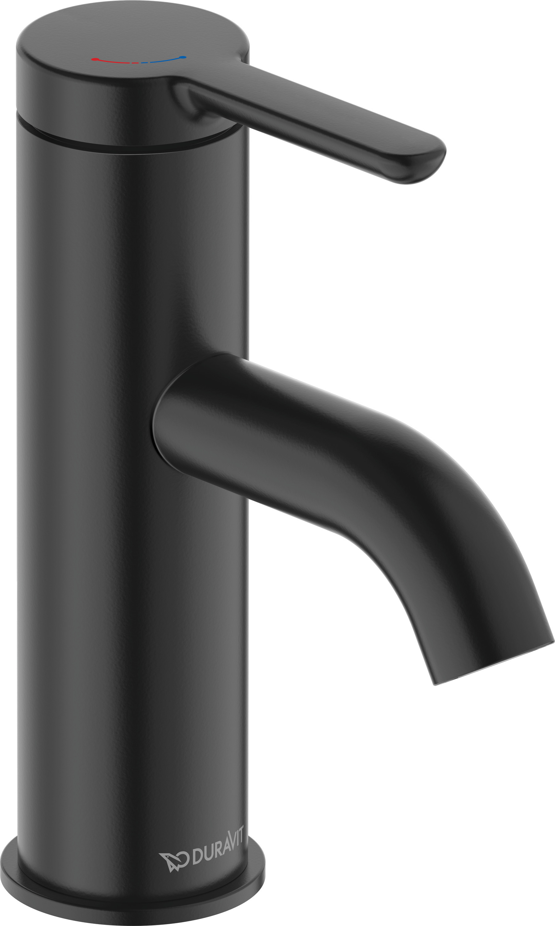Duravit C.1 bateria umywalkowa stojąca czarna C11013002046