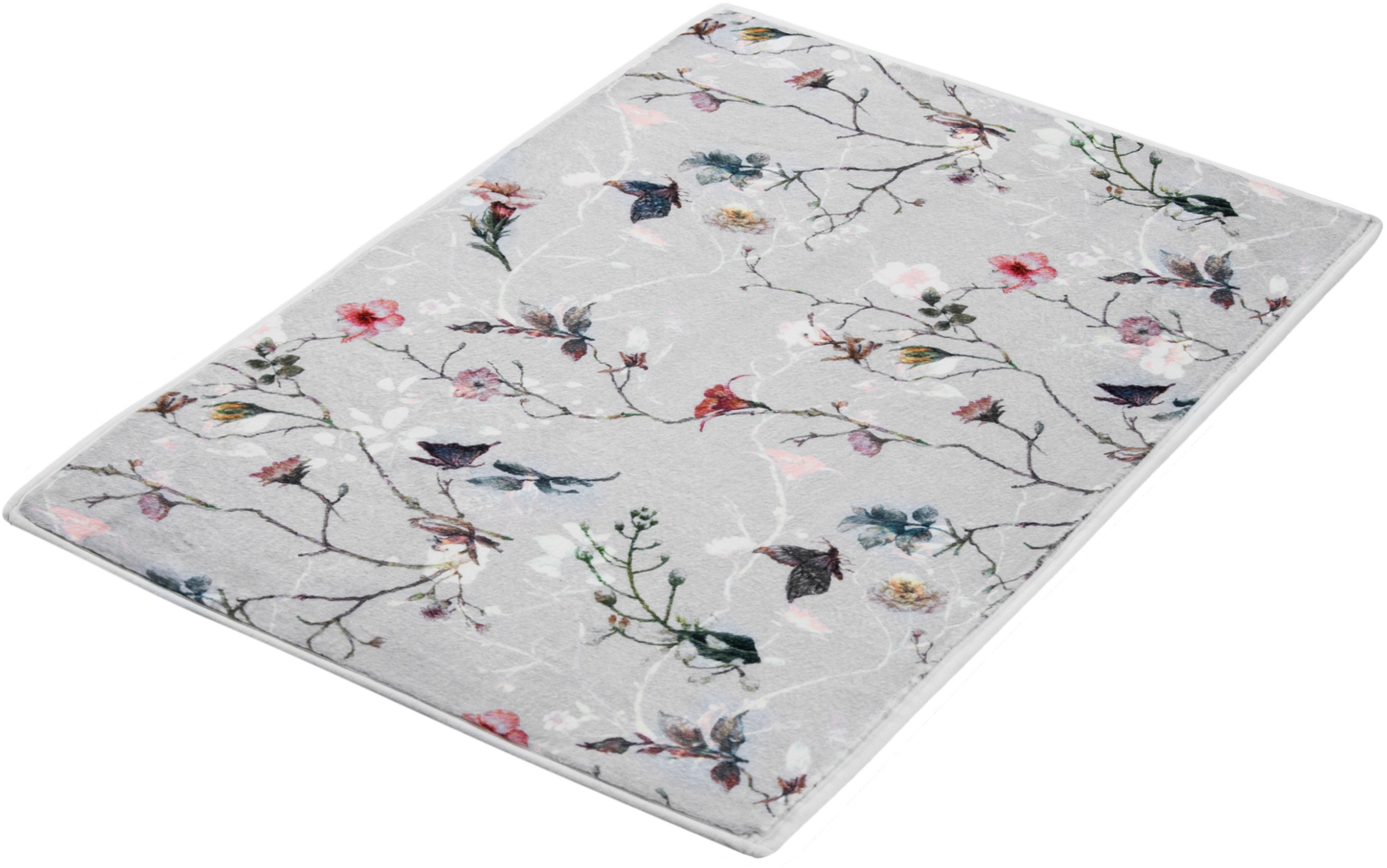 Kleine Wolke Flores dywanik łazienkowy 60x50 cm poliester multikolor 9161148433 - Wysyłka w 24h