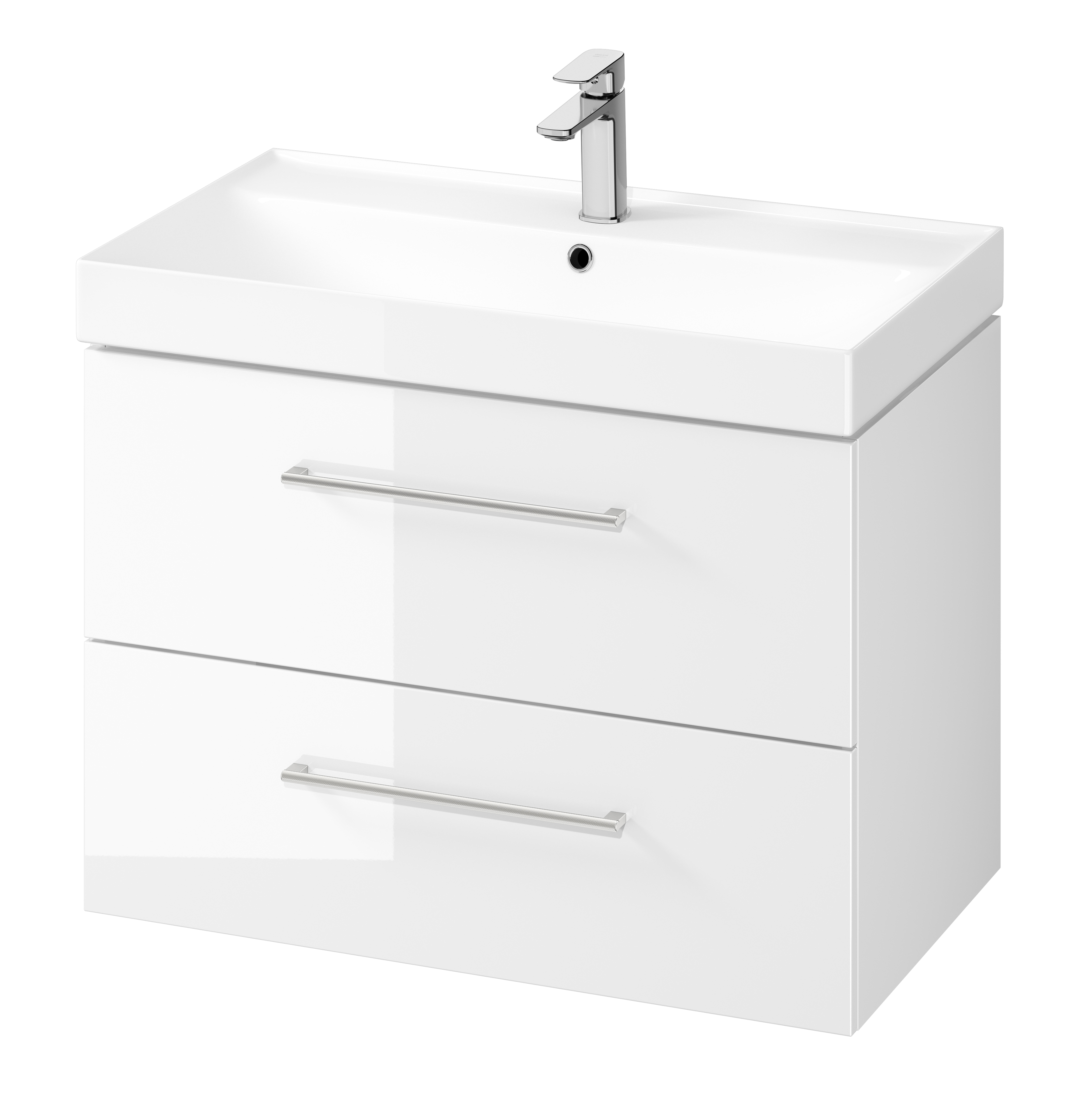 Cersanit Larga SET B660 umywalka 80x46 cm z szafką wiszącą biała S801-438 - Wysyłka w 24h