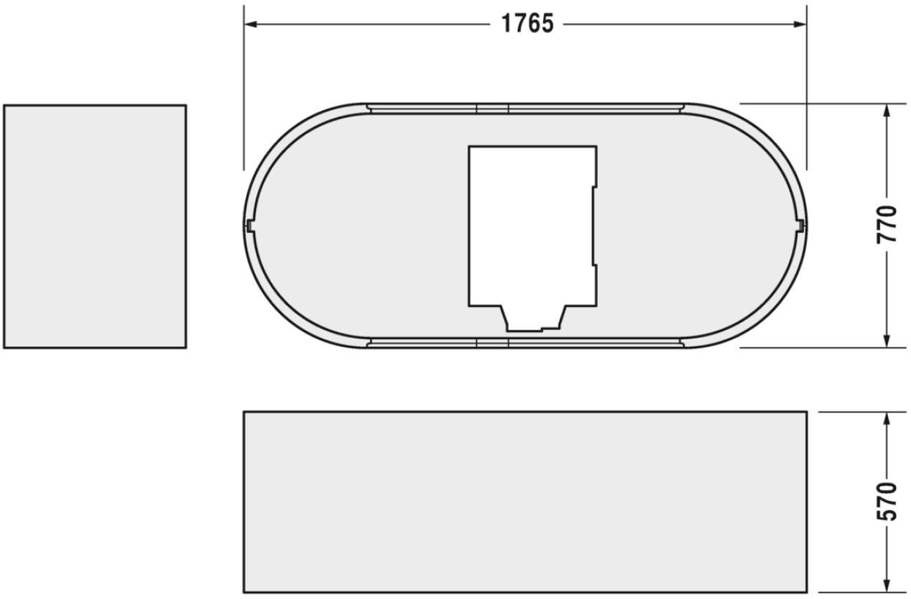 Duravit nośnik styropianowy do wanny 790414000000000