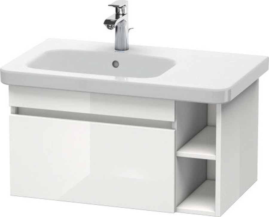Duravit XSquare szafka 81 cm podumywalkowa wisząca biały wysoki połysk XS417708585