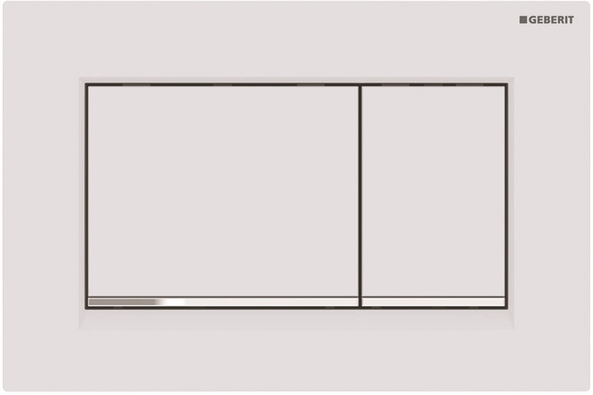 Geberit Sigma20 przycisk spłukujący do WC chrom błyszczący-biały 115.883.JT.1