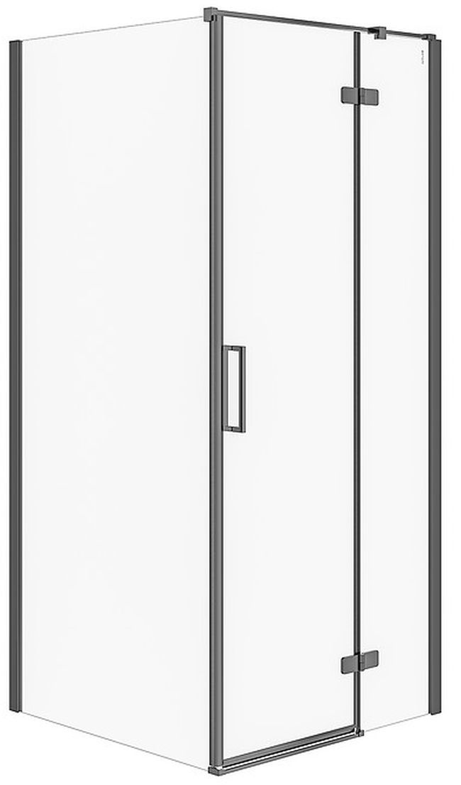 Cersanit Jota kabina prysznicowa 90x90 cm prawa czarny/szkło przezroczyste S160-004 - Wysyłka w 24h