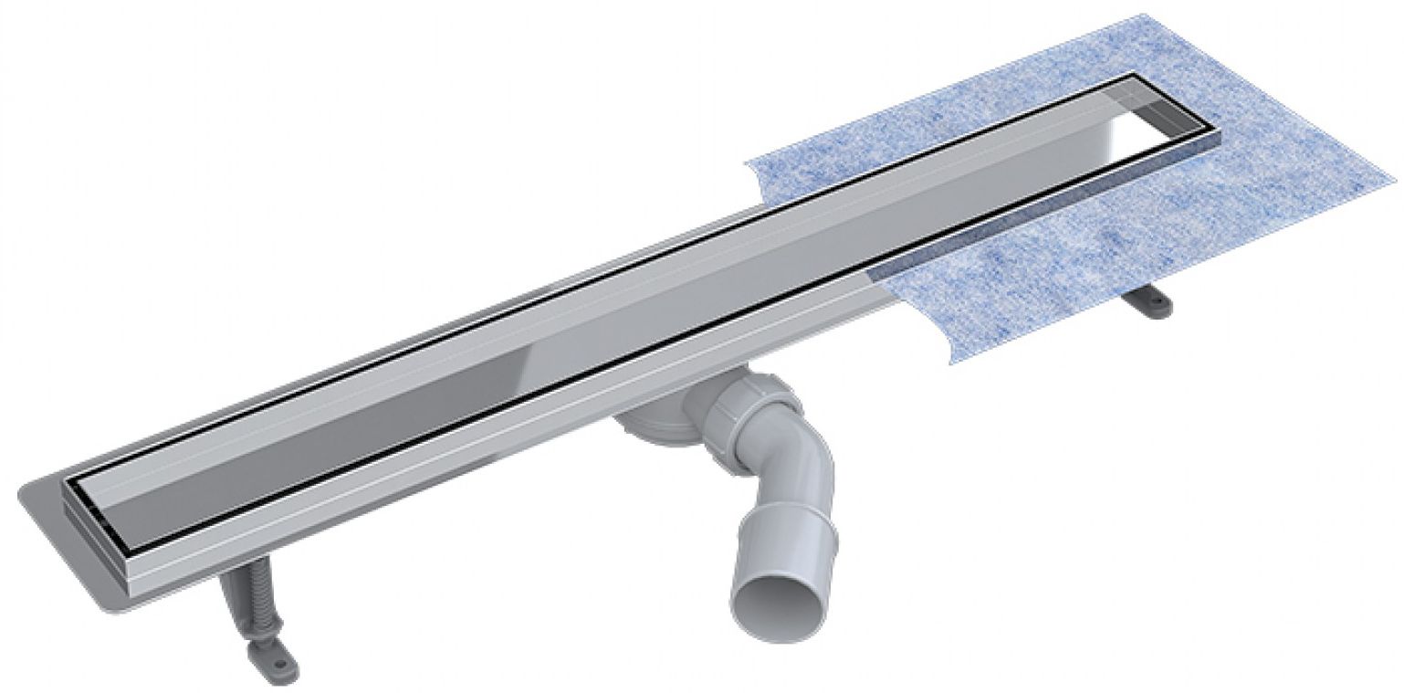 Besco Virgo 360 Duo odpływ prysznicowy liniowy 70 cm chrom szczotkowany OL-70-V360