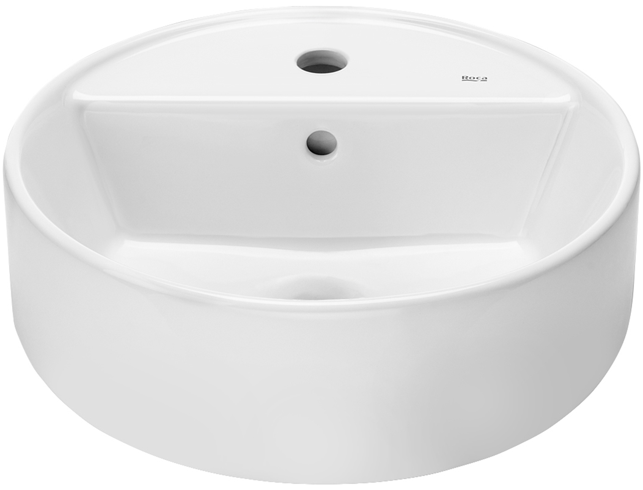Roca Gap umywalka 40x40 cm okrągła nablatowa biała A3270MK000 - Wysyłka w 24h