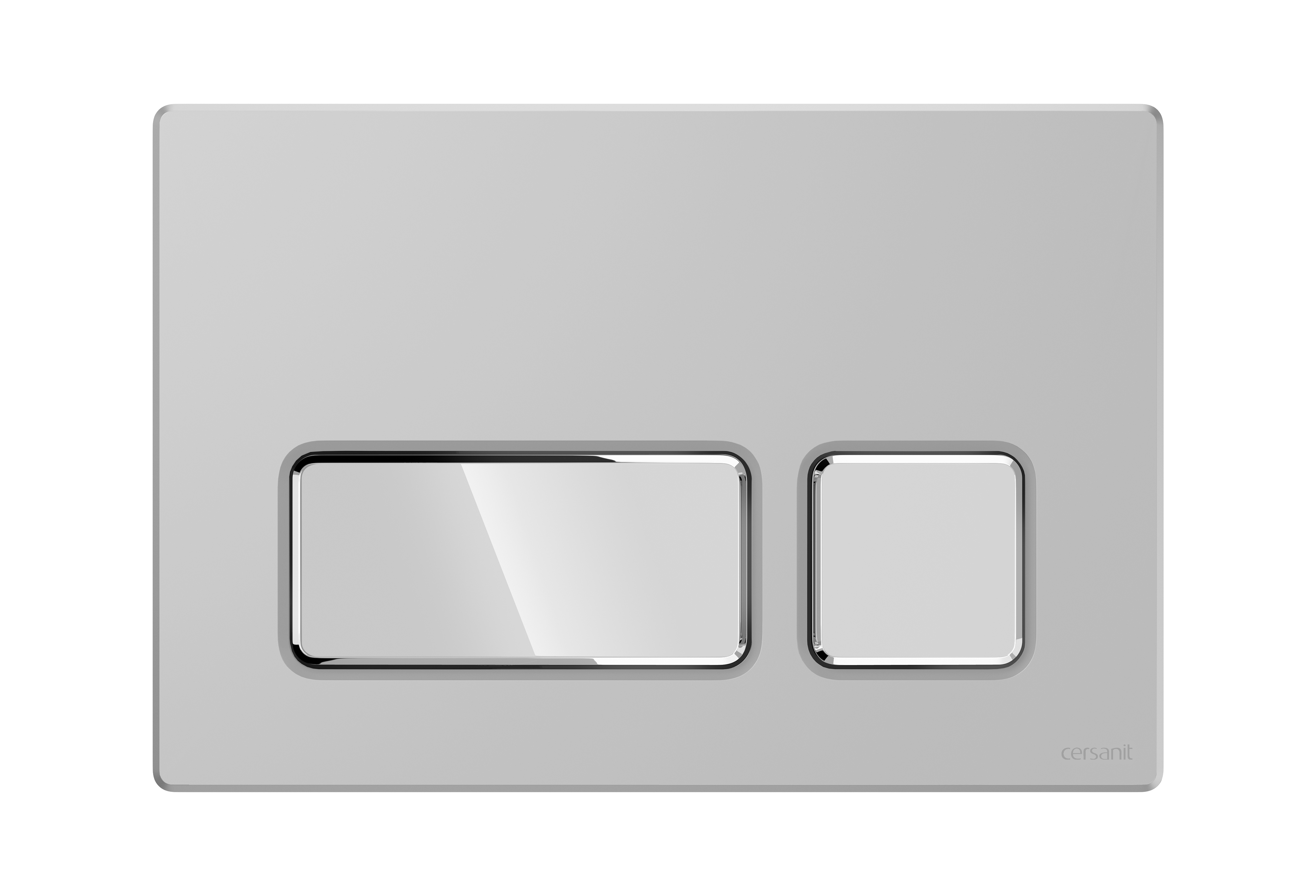 Cersanit Block przycisk spłukujący do WC chrom mat/chrom połysk K97-0406