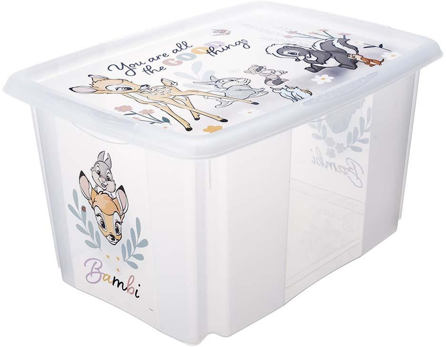 Keeeper Karolina pojemnik do przechowywania 45 l Bambi transparent 1223900126600