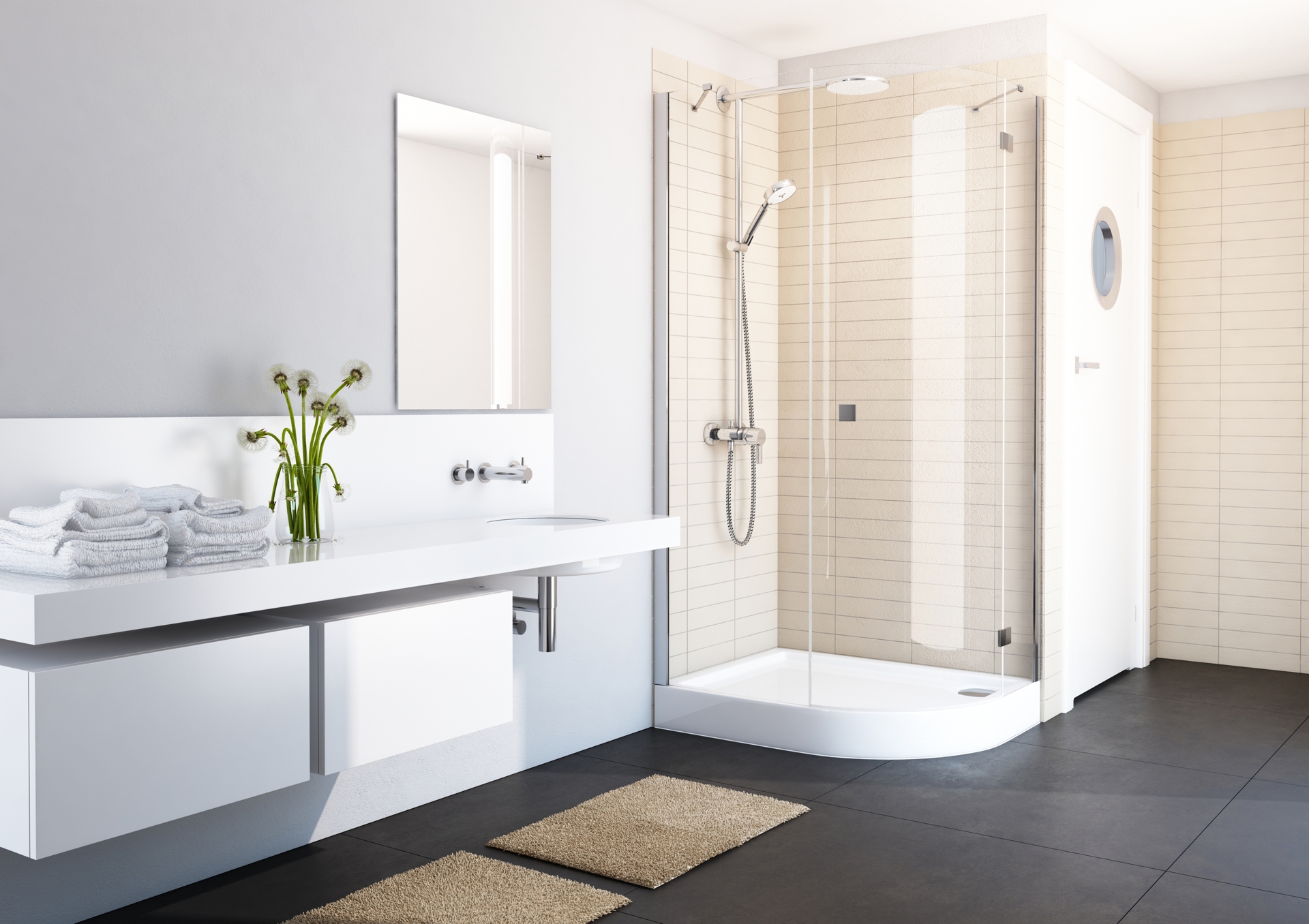 Schedpol Competia brodzik 100x80 cm prostokątny biały 3.0166