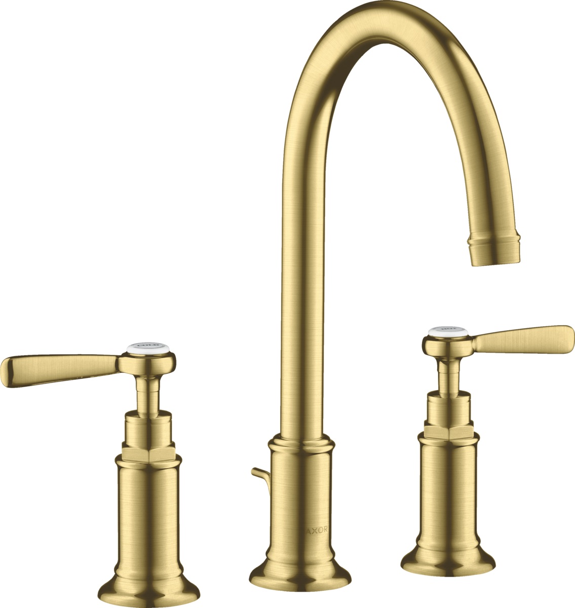 Axor Montreux bateria umywalkowa 3-otworowa EcoSmart mosiądz szczotkowany 16514950
