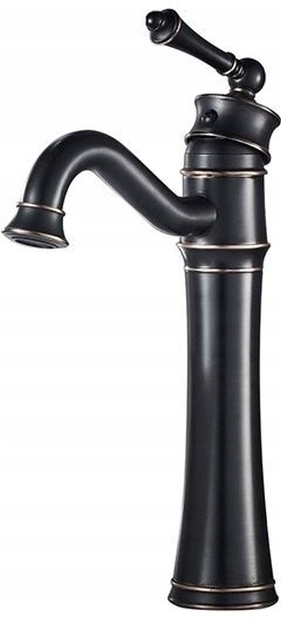 Rea Vintage Old Black High bateria umywalkowa stojąca wysoka czarna REA-B0227