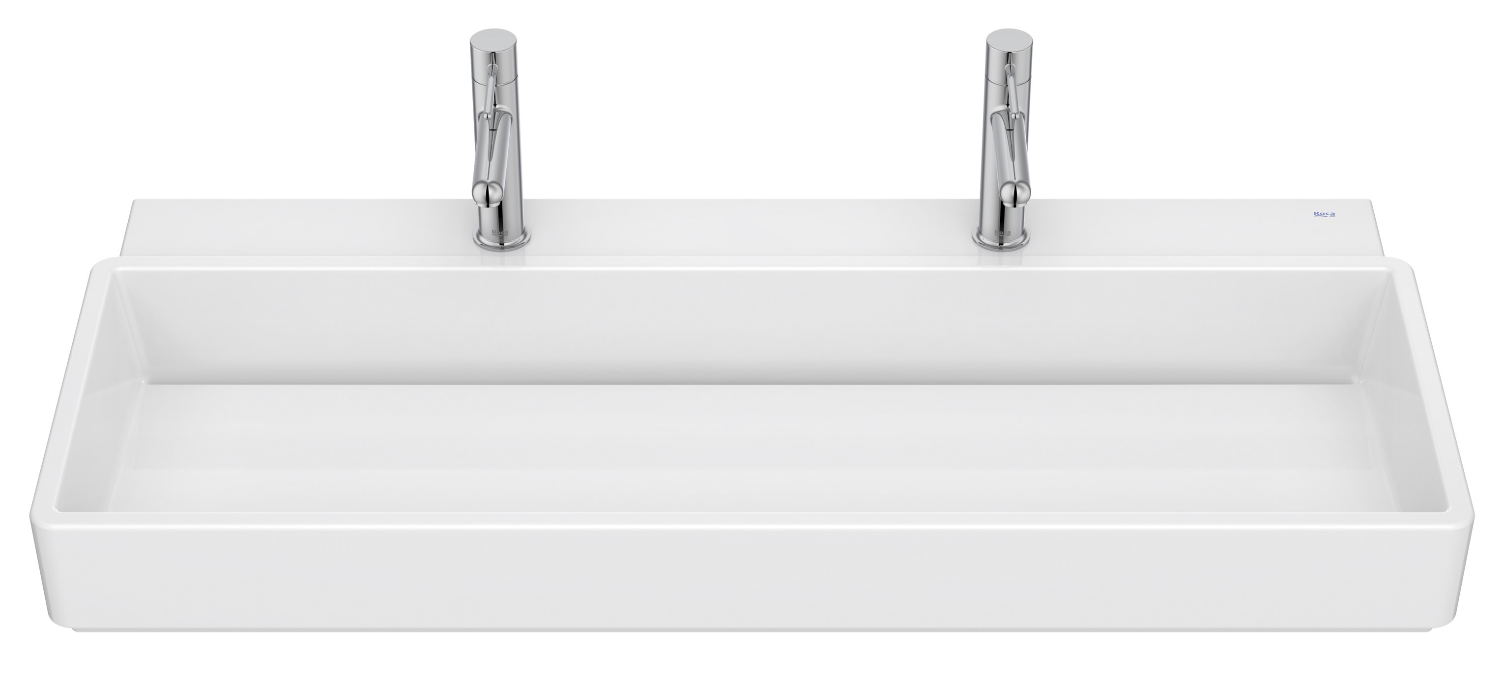 Roca Tura umywalka 100x43 cm prostokątna ścienna-nablatowa biała A327699S00