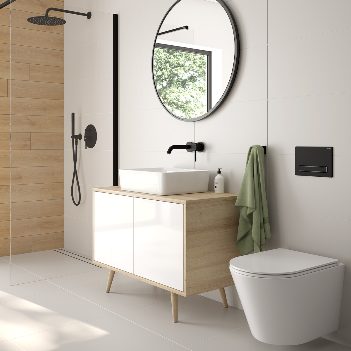 Oltens Jog Stille miska WC wisząca PureRim SmartClean spłukiwanie wirowe z deską wolnoopadającą Slim biały połysk 42532000 - Wysyłka w 24h