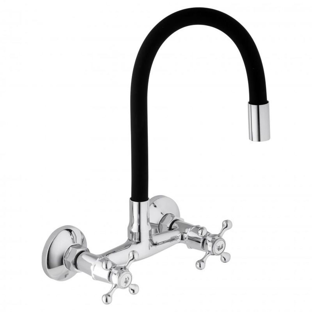 YokaHome bateria kuchenna ścienna czarny/chrom BZ.BOTAR-BLK - Wysyłka w 24h