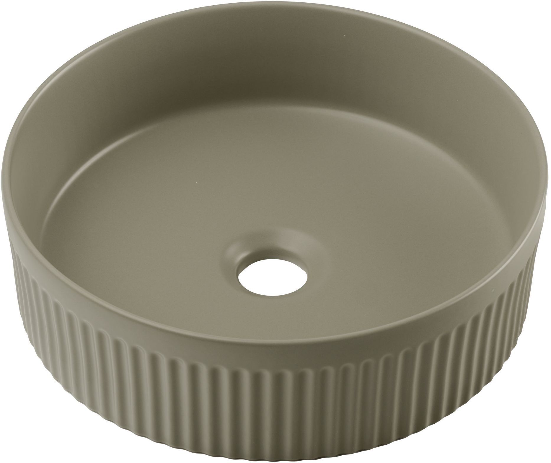 Comad umywalka 36 cm okrągła nablatowa zielona BEYOND 2 OLIVER GREEN ( E-6565 )