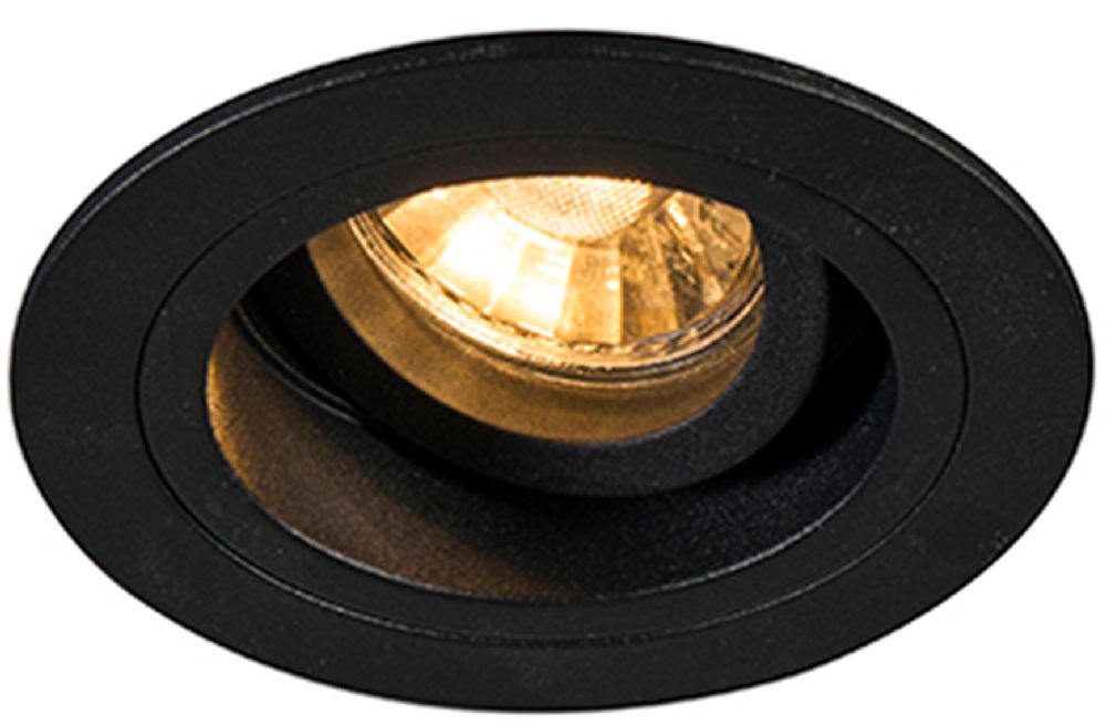 Zuma Line Chuck Dl lampa do zabudowy 1x50 W czarna 92700-N