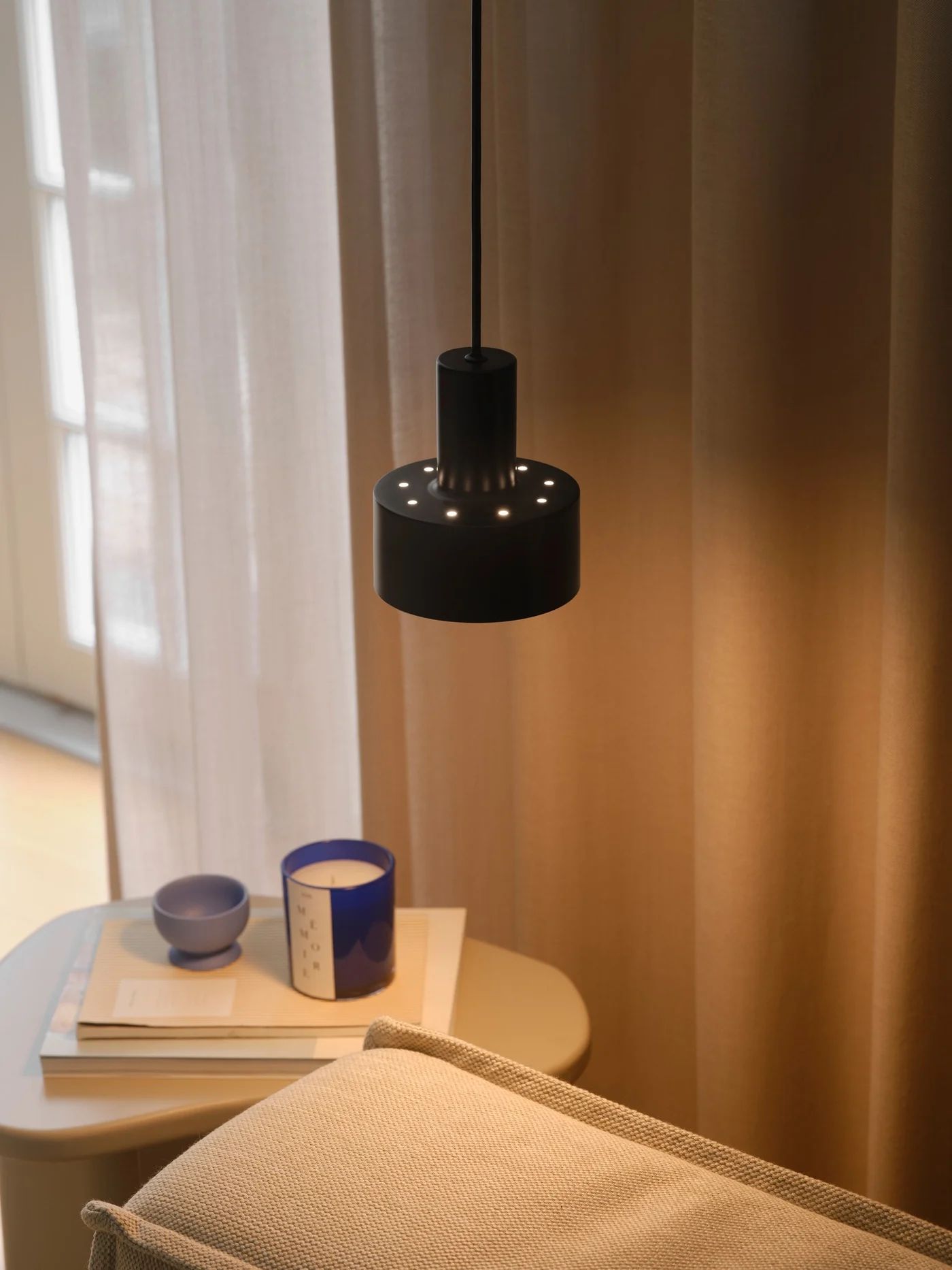Nordlux Matis lampa wisząca 1x40 W czarna 2512183003