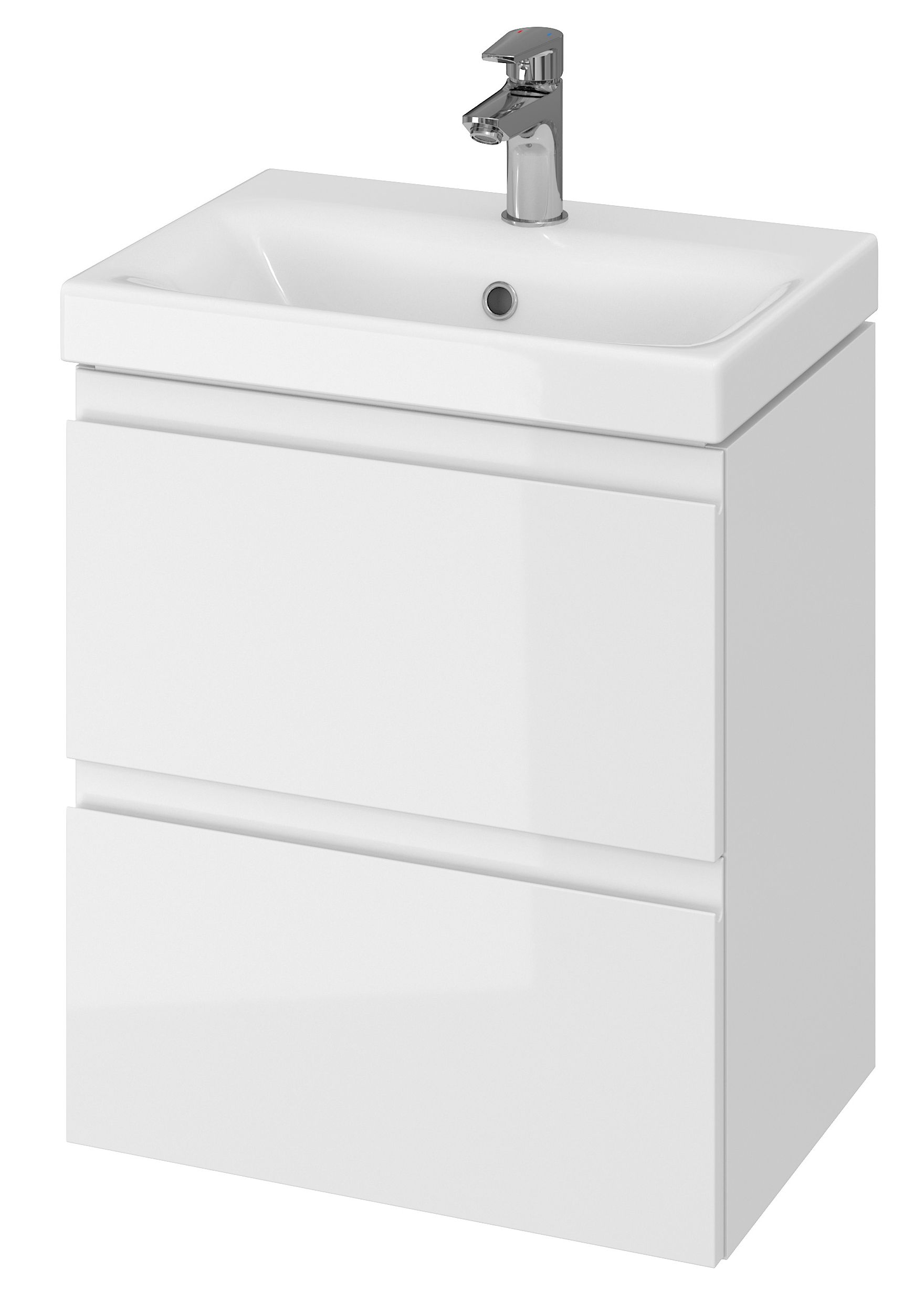 Cersanit Moduo umywalka z szafką 50 cm zestaw meblowy Slim biały S801-229-DSM - Wysyłka w 24h