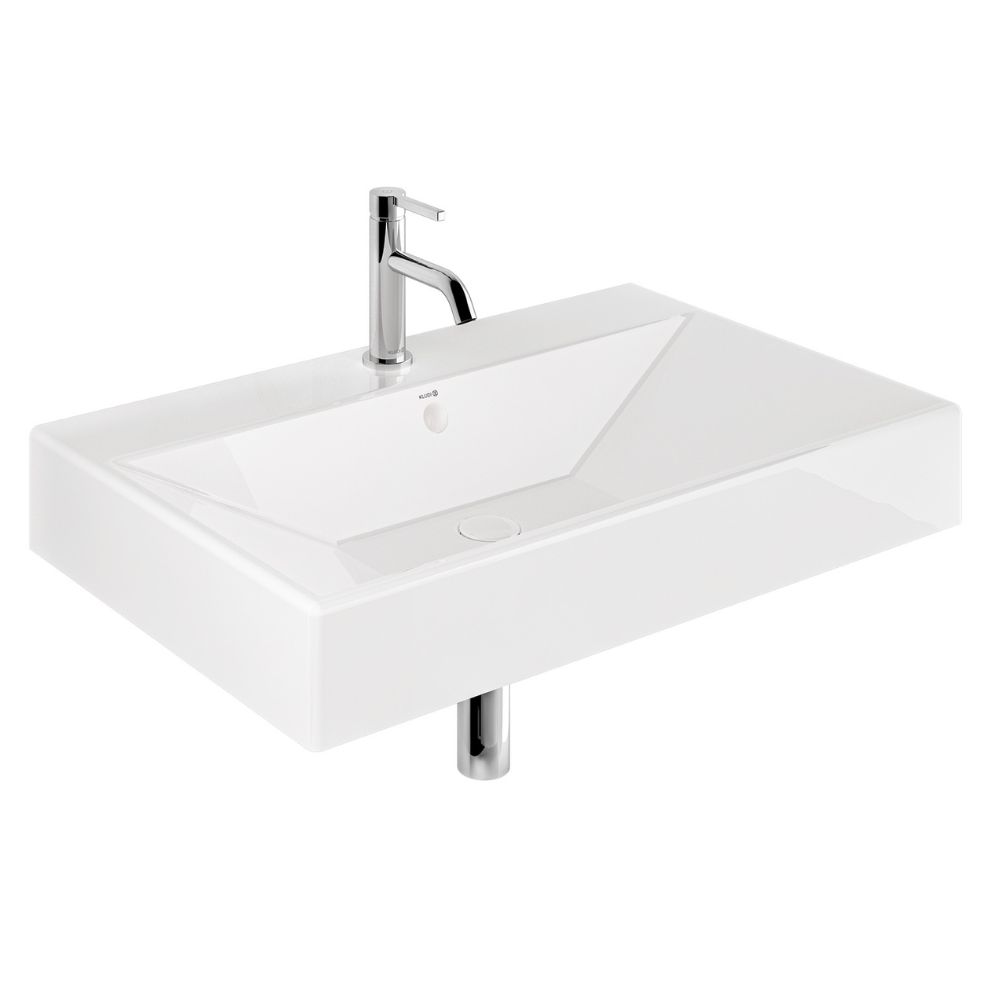 Kludi Resa umywalka z korkiem 81x50 cm prostokątna meblowa-nablatowa biała 59WW8143