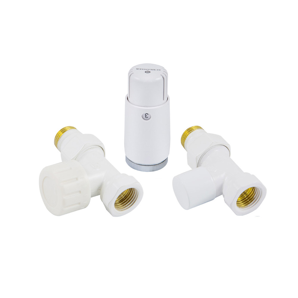 Schlosser Standard zestaw termostatyczny prosty biały 602200057 - Wysyłka w 24h