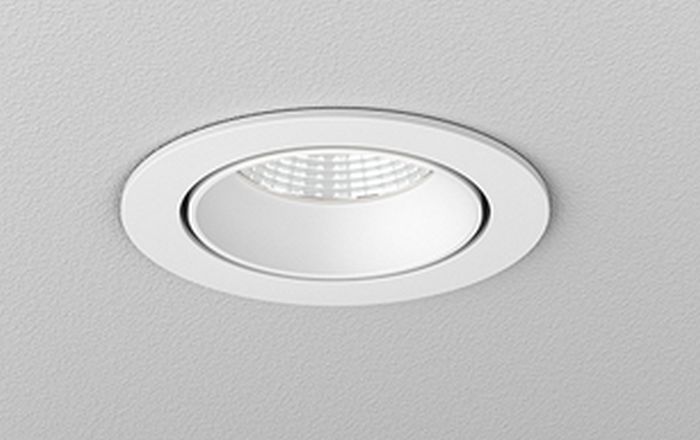 Aqform Ring lampa do zabudowy 1x6W biała struktura 37982-M930-F1-00-13
