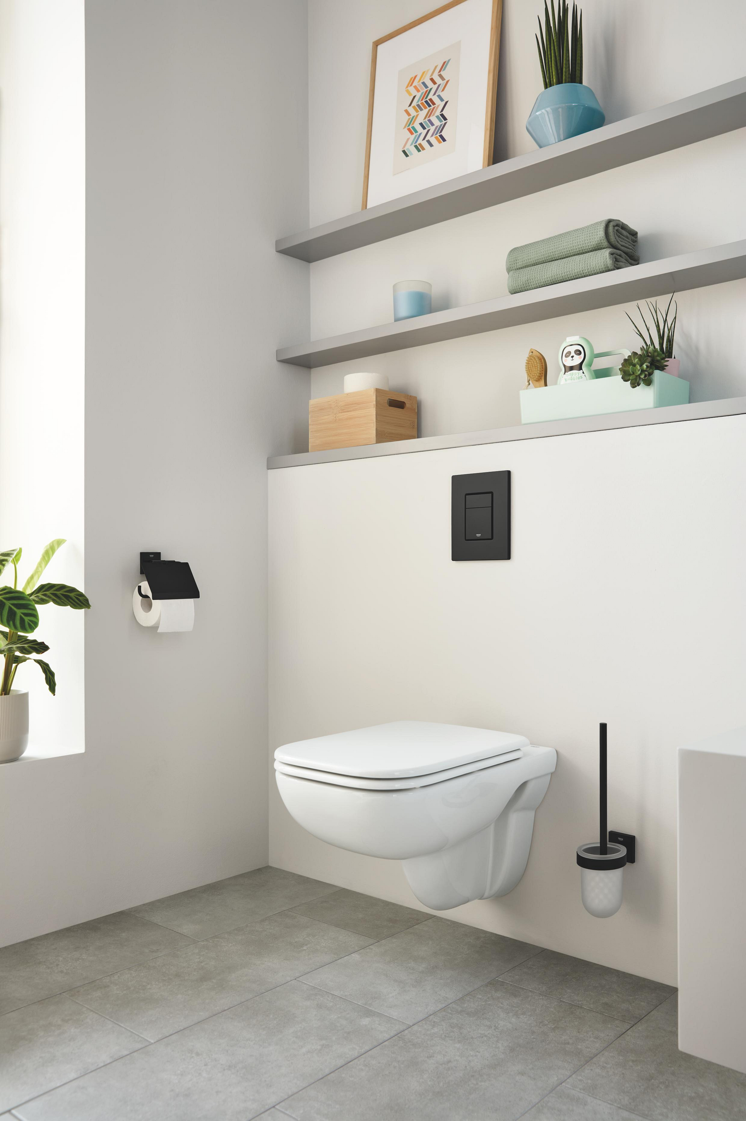 Grohe Start Cube uchwyt na papier toaletowy czarny mat 411022430