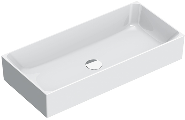 Catalano Zero umywalka 75x35 cm prostokątna nablatowa biała 0222750001