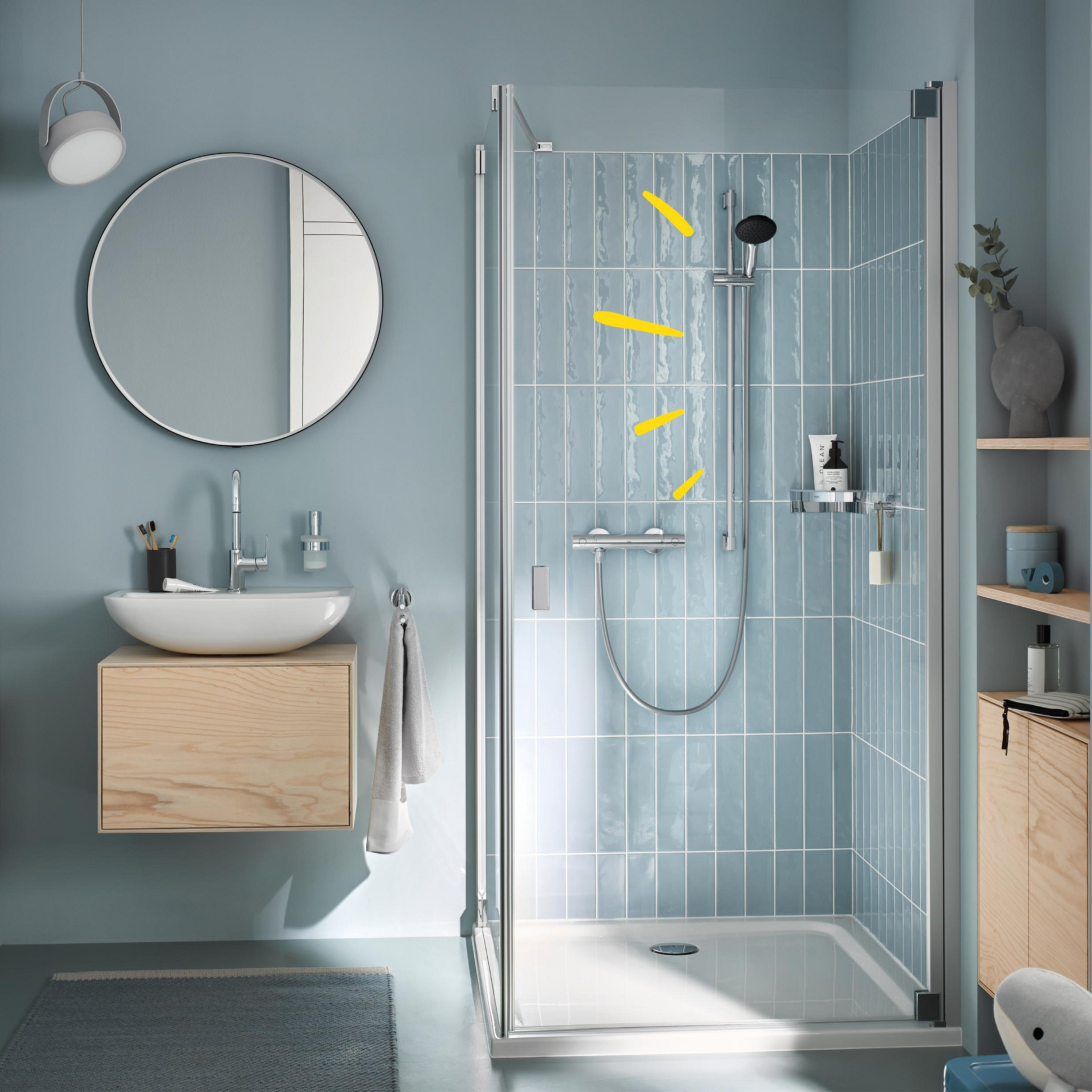 Grohe Precision Get bateria prysznicowa ścienna termostatyczna chrom 34857000 - Wysyłka w 24h