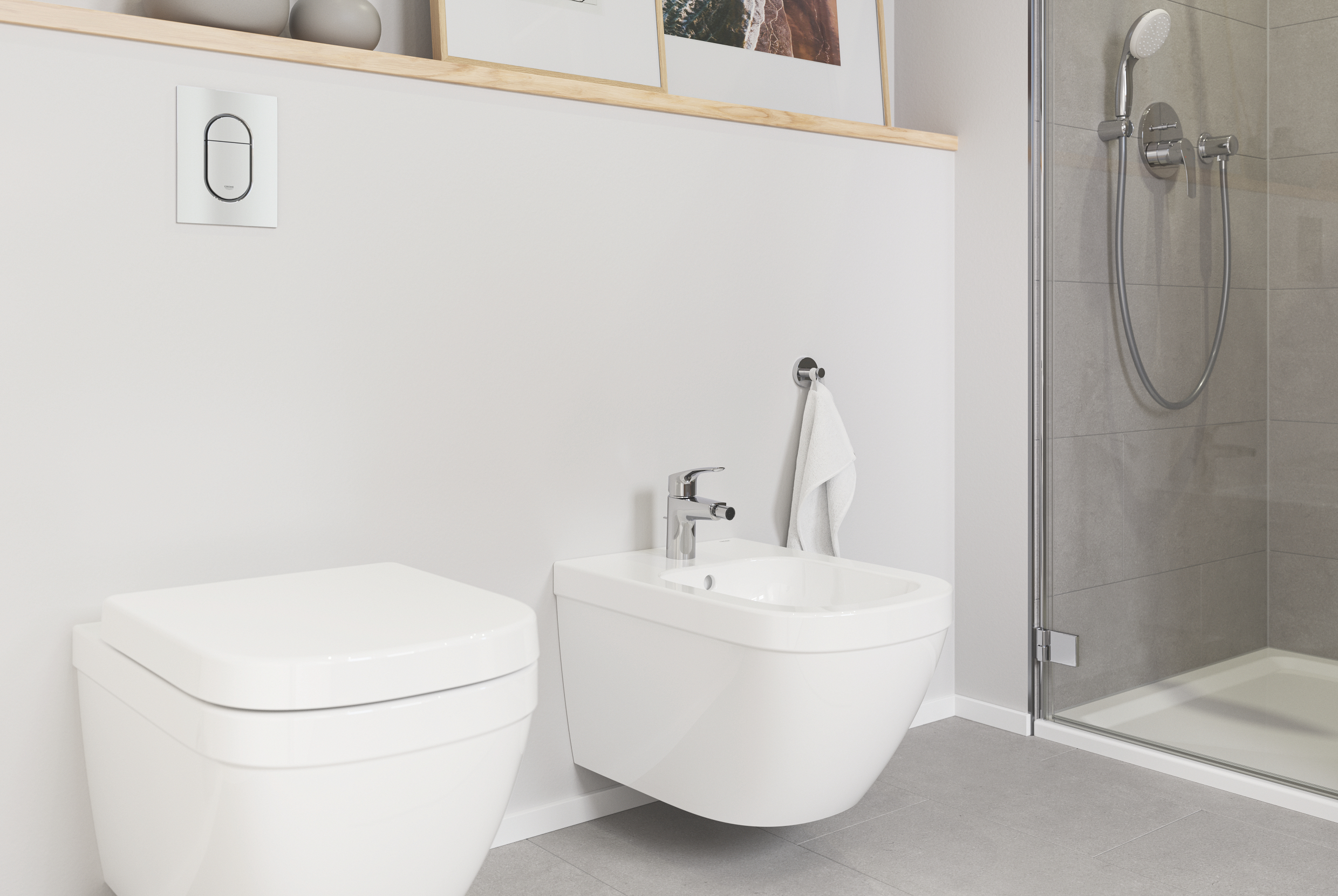 Grohe Euro Ceramic miska WC wisząca z deską wolnoopadającą biały 39703000