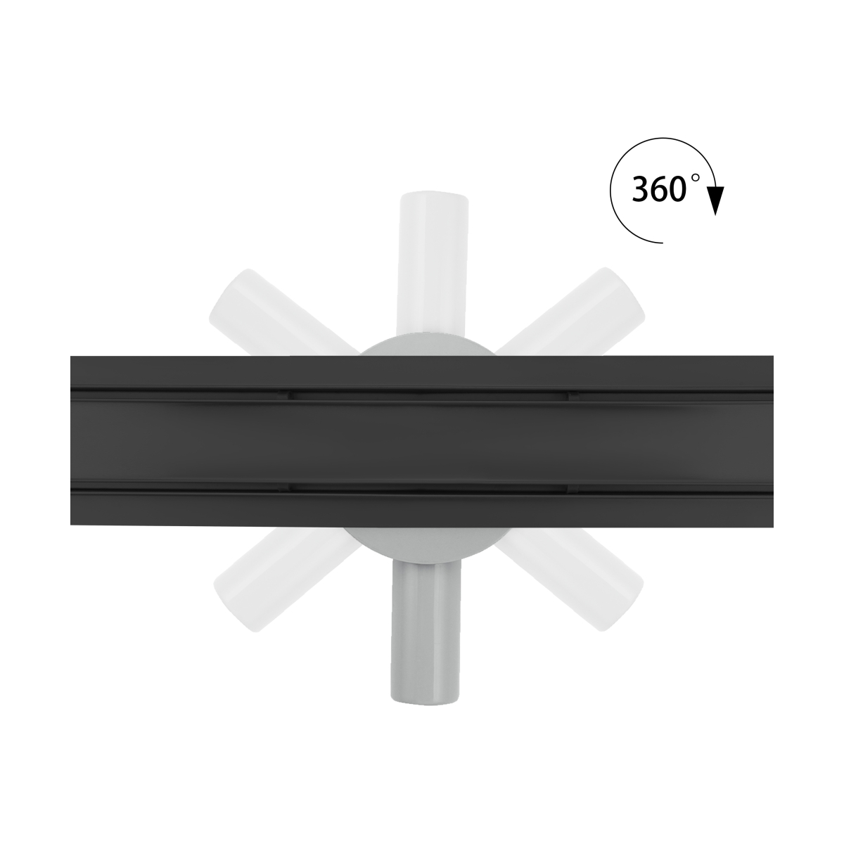 Hagser Iris odpływ prysznicowy liniowy 90 cm ruszt odwracalny czarny mat HGR15000030 - Wysyłka w 24h