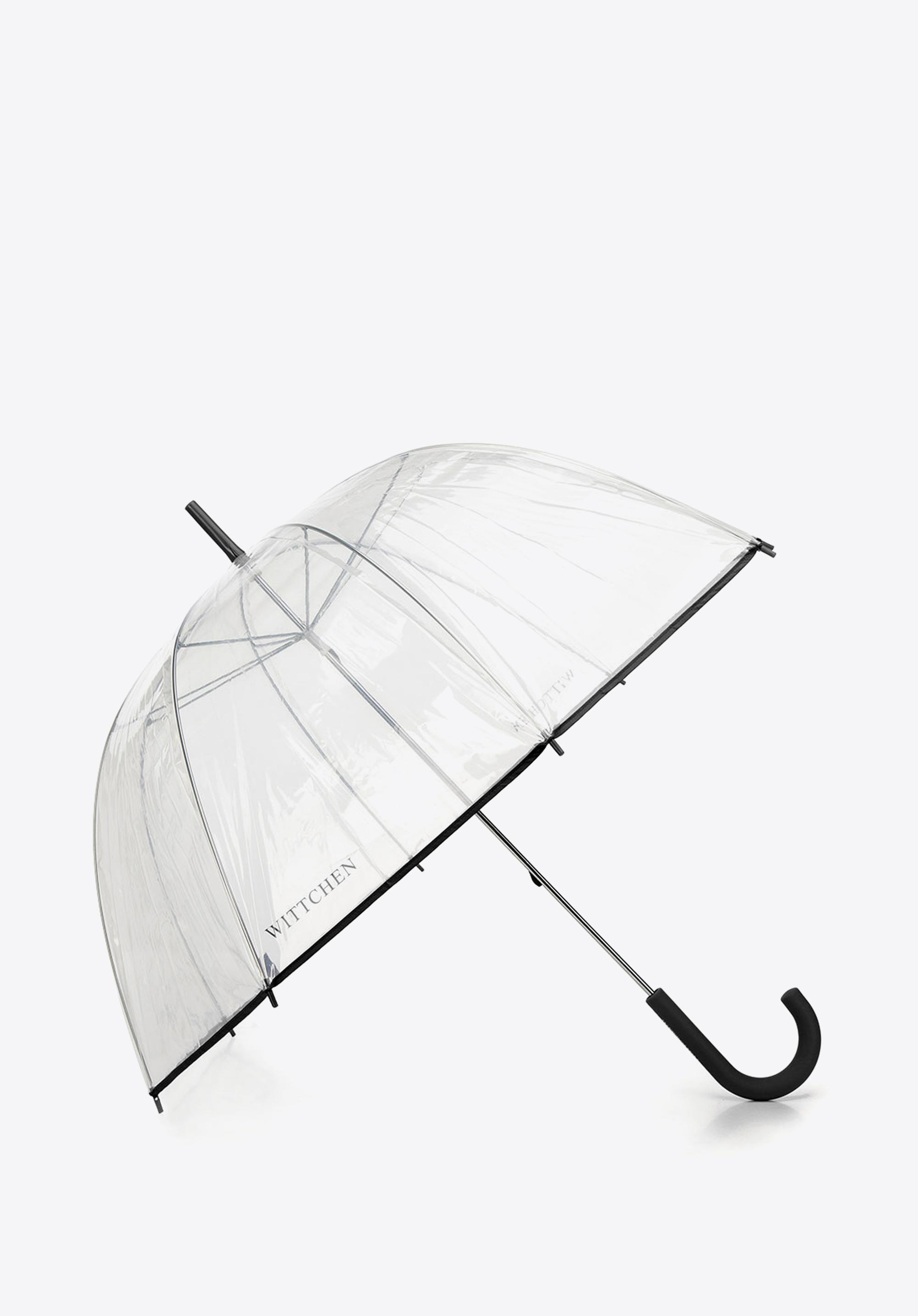 Parasol transparentny czarny